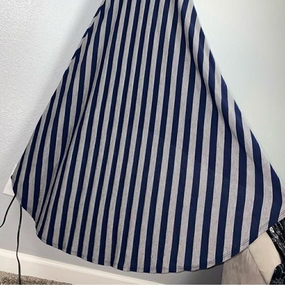 Xhilaration Womens Striped Scoop Neck Sleeveless Asymmetrical Swing Dress Medium - Picture 7 of 10